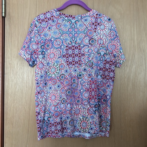 Rafaella Floral Kaleidoscope chain  Top Size L - Picture 4 of 4